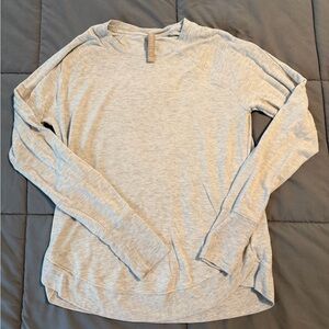 Athleta Light Gray Mindset Sweatshirt